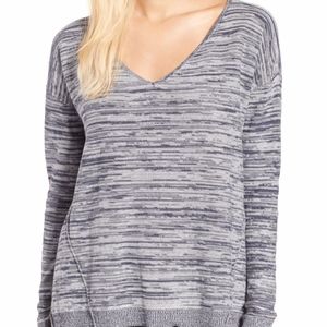 BP Marl V-Neck Pullover Sweater Size XS Blue